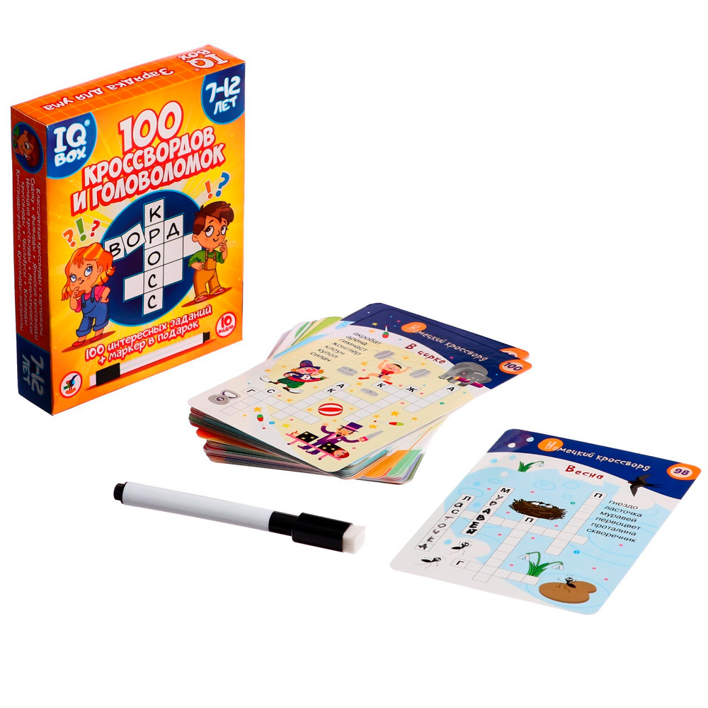 Игра IQ Box. 100 Кроссвордов и головоломок 4321