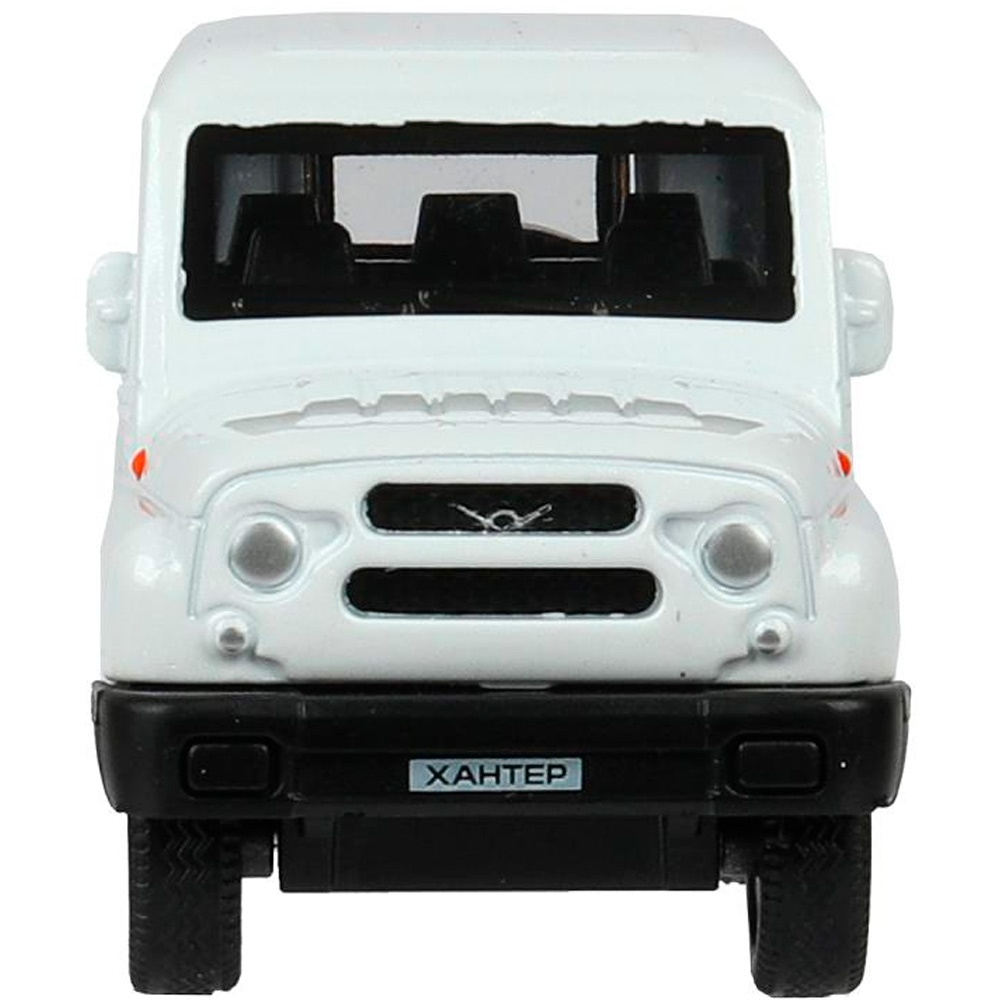 Модель HUNTER-11-WH UAZ ХАНТЕР длина 10,5 см, инерция, белый Технопарк в кор. Модель HUNTER-11-WH UAZ ХАНТЕР длина 10,5 см, инерция, белый Технопарк в кор.