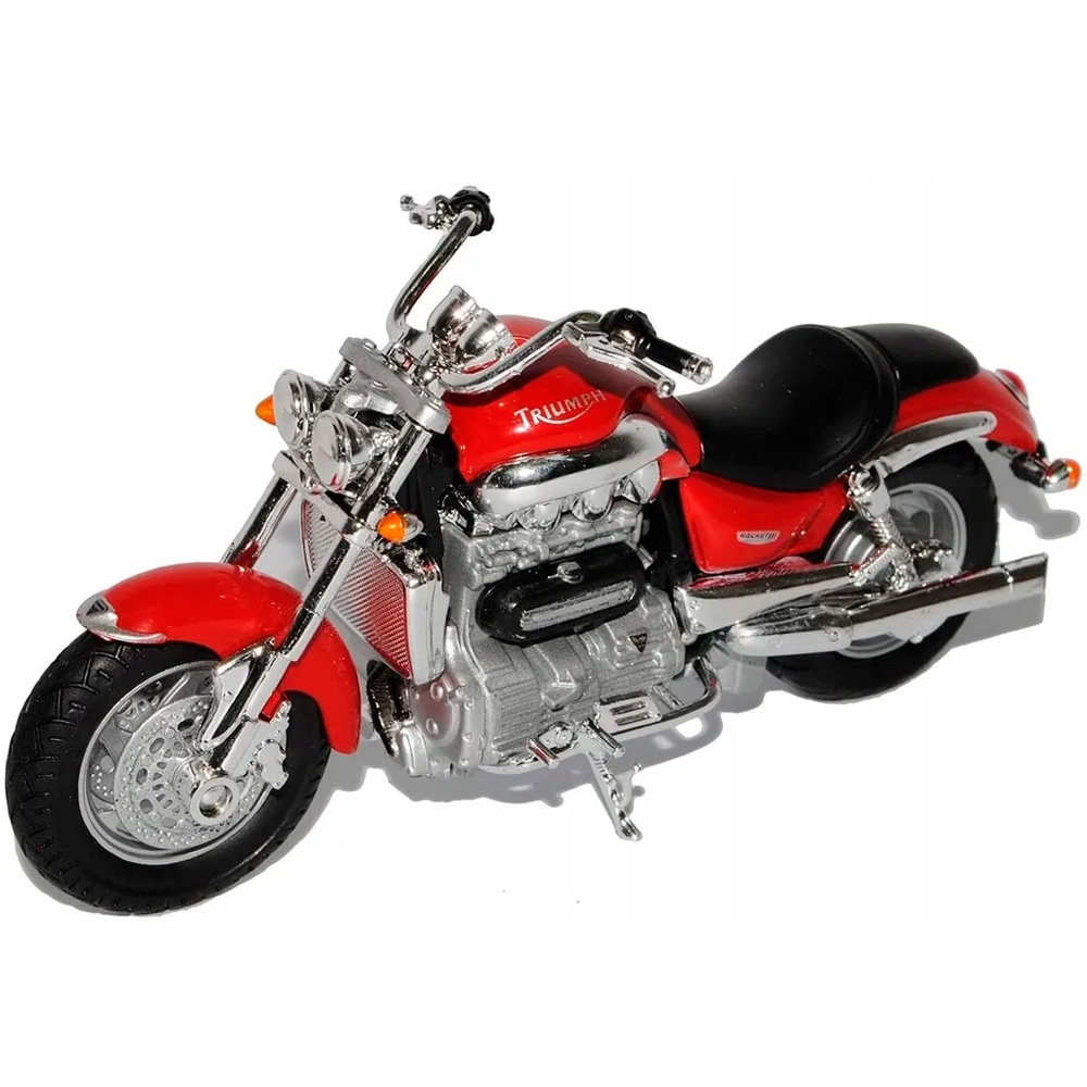 Модель 1:18 Мотоцикл Triumph Rocket III, красный 12804PW