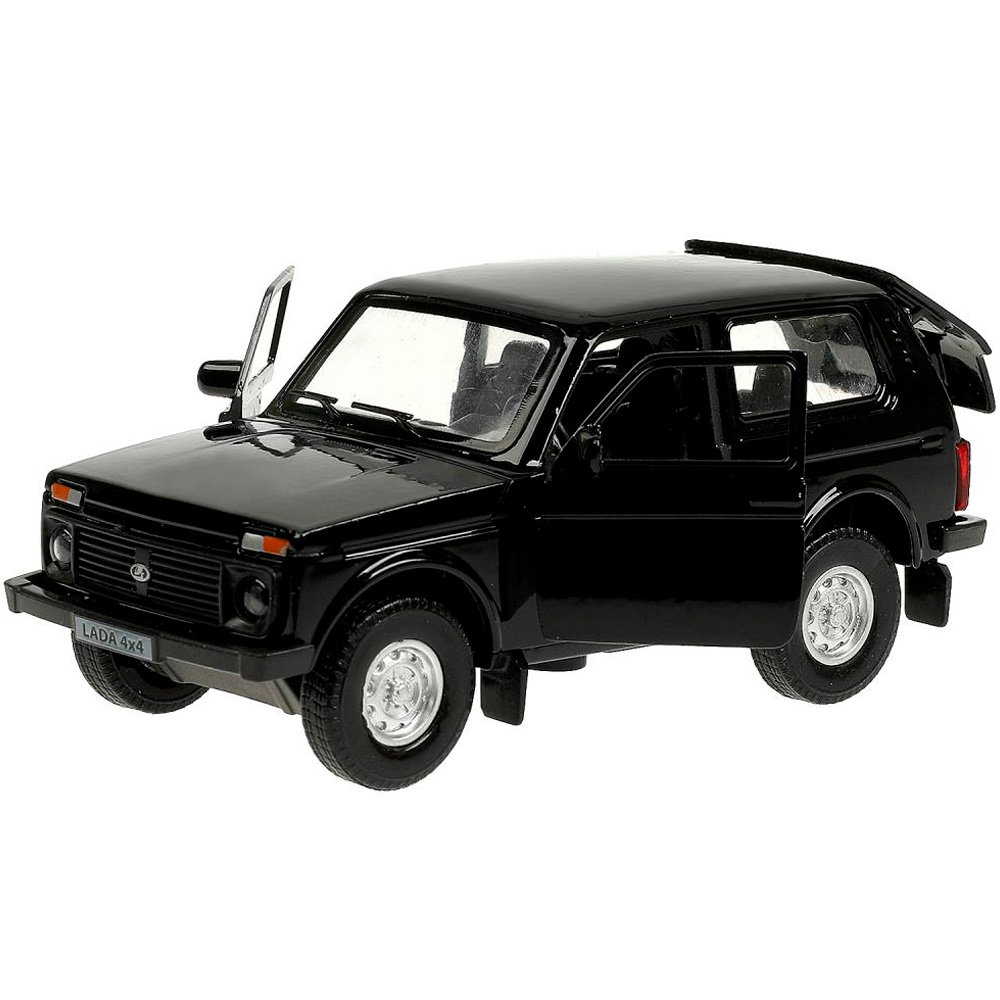 Модель LADA4X4-BK LADA 4х4 черный Технопарк в коробке Модель LADA4X4-BK LADA 4х4 черный Технопарк в коробке