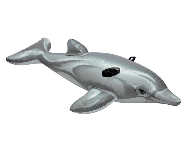 Игрушка надув. 58535 Дельфин с держ. 175х66см от 3лет