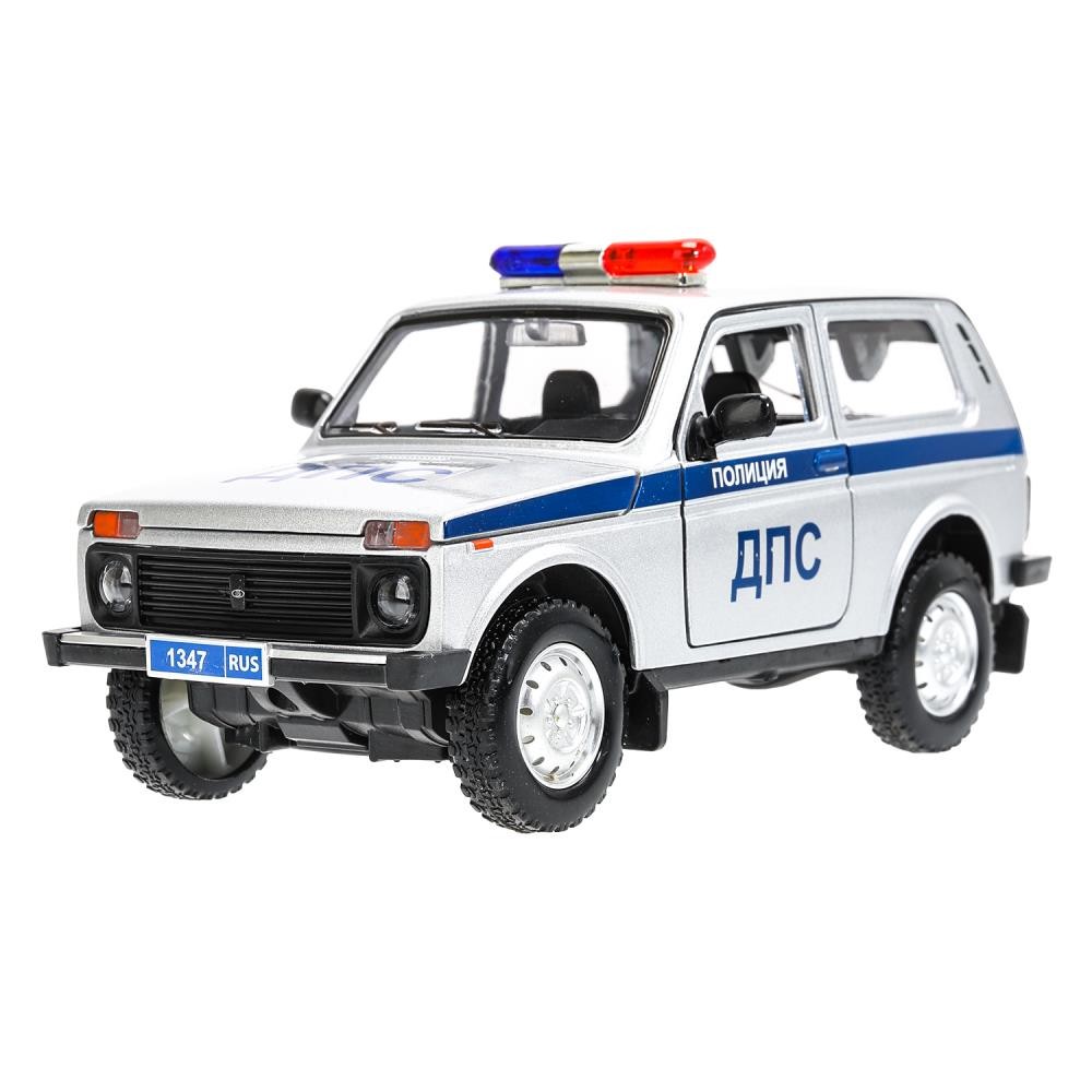 Модель FY2408P LADA lada 4x4, 18.5 см ПОЛИЦИЯ серый Технопарк