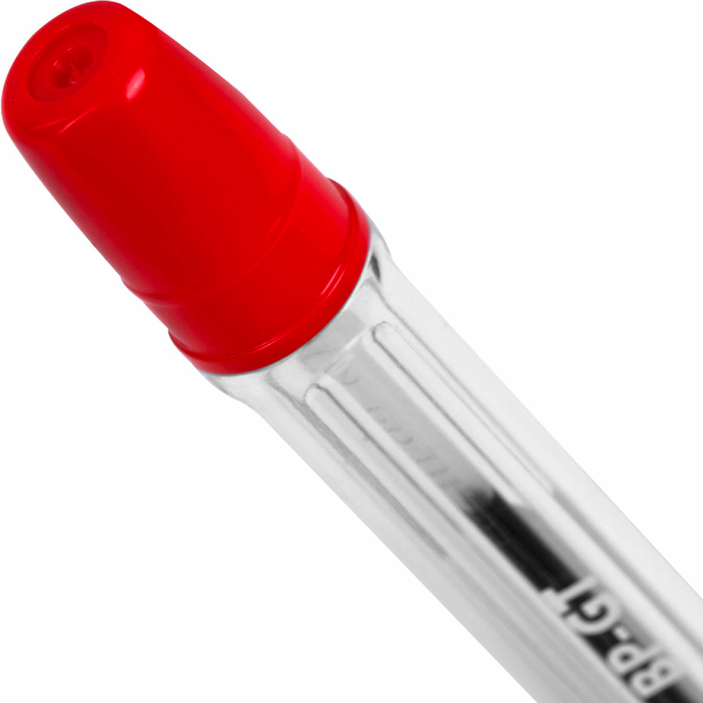 Ручка шариковая красная BP-GT узел 0,7 мм, линия 0,35 мм, BRAUBERG 144007