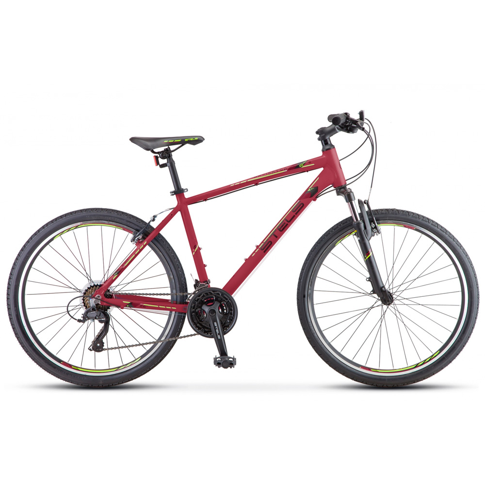 Велосипед 2-х 26" Navigator-590 V 18" бордовый/салатовый K010 /STELS/.