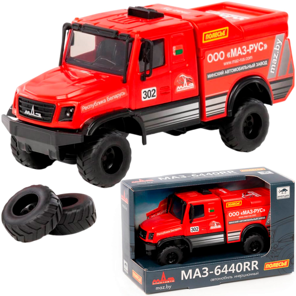 Автомобиль Гоночный грузовик МАЗ-6440RR инерц. в кор. 57314 П-Е /8/ Автомобиль Гоночный грузовик МАЗ-6440RR инерц. в кор. 57314 П-Е /8/