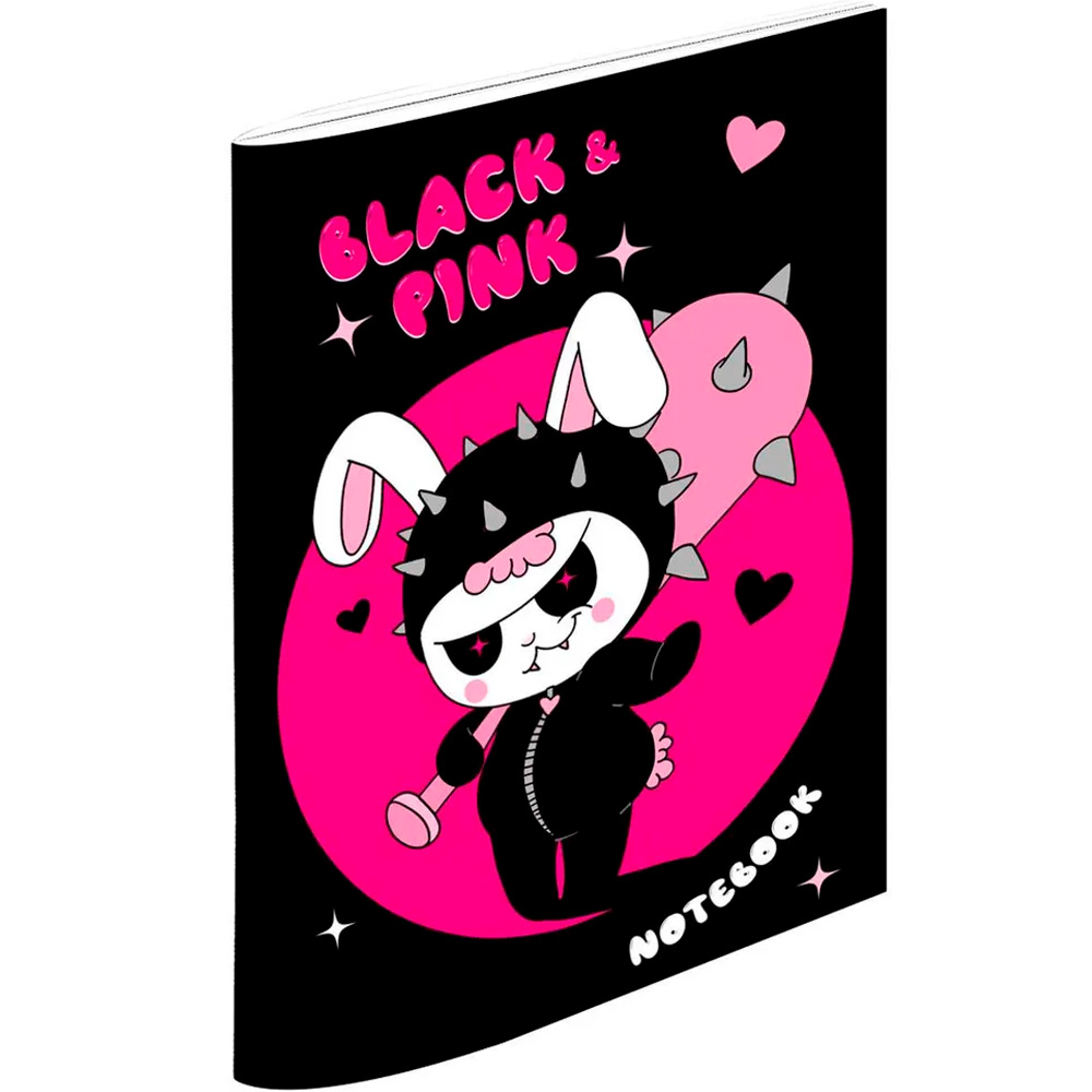 Блокнот 467-0-159-08628-4 в линию Black & Pink. НеЗая Блокнот 467-0-159-08628-4 в линию Black & Pink. НеЗая