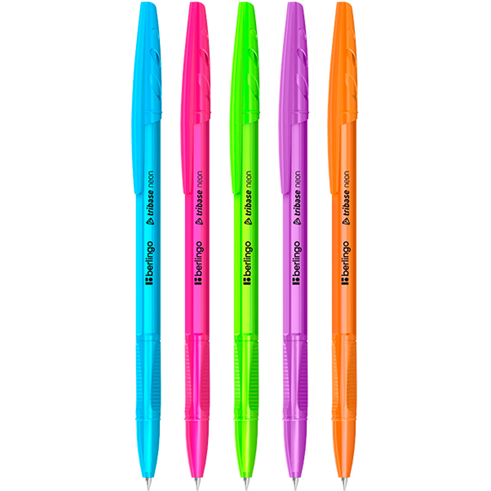 Ручка шарик синий 0,7мм Tribase Neon СВр_70932 Berlingo Ручка шарик синий 0,7мм Tribase Neon СВр_70932 Berlingo