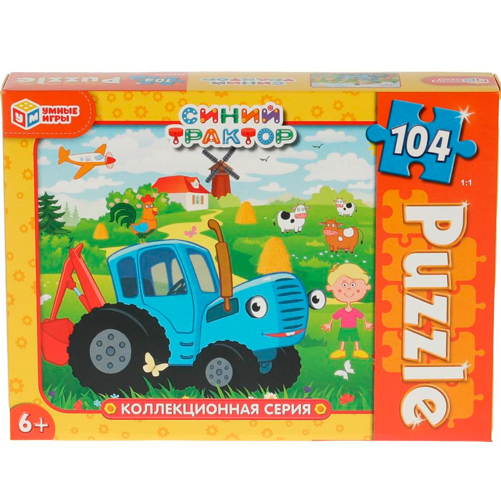 Пазл 104 Коллекционная серия. Синий Трактор 4680107974761 Пазл 104 Коллекционная серия. Синий Трактор 4680107974761