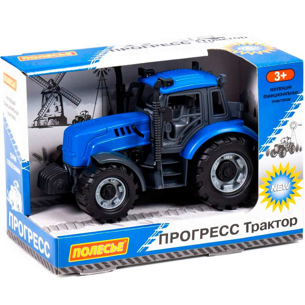 Трактор Прогресс инерц. синий (в коробке) 91215 П-Е /12/.