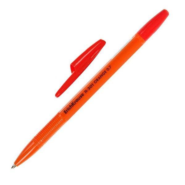 Ручка шарик красный R-301 ORANGE 0.7 Stick 43196 /Erich Krause/