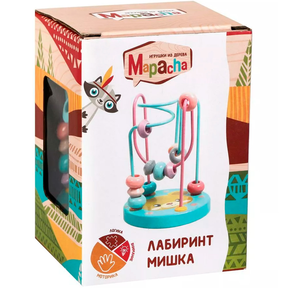 Деревянный Лабиринт маленький Мишка 76821