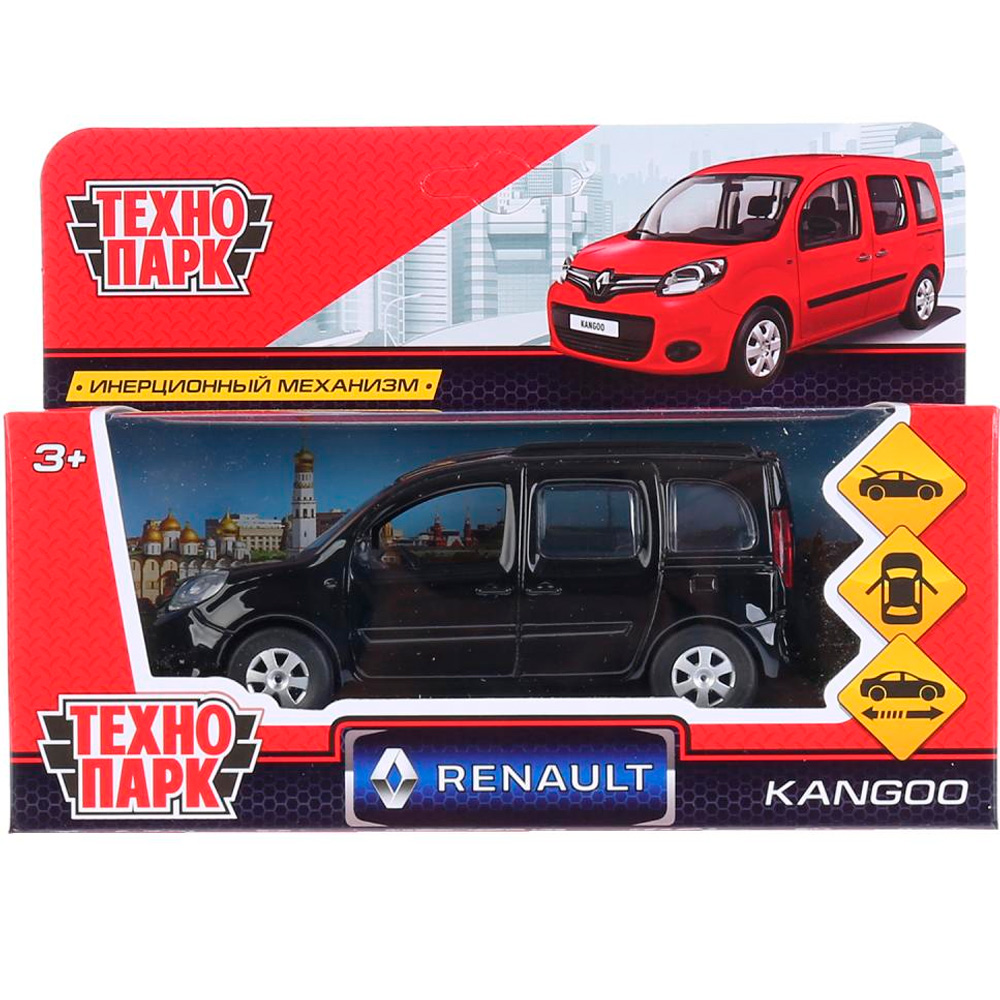 Модель KANGOO-BK RENAULT KANGOO черный Технопарк в коробке Модель KANGOO-BK RENAULT KANGOO черный Технопарк в коробке