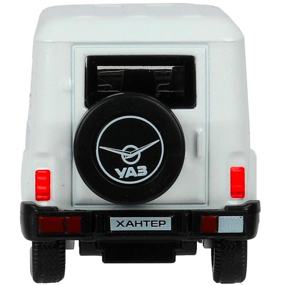 Модель HUNTER-11-WH UAZ ХАНТЕР длина 10,5 см, инерция, белый Технопарк в кор. Модель HUNTER-11-WH UAZ ХАНТЕР длина 10,5 см, инерция, белый Технопарк в кор.