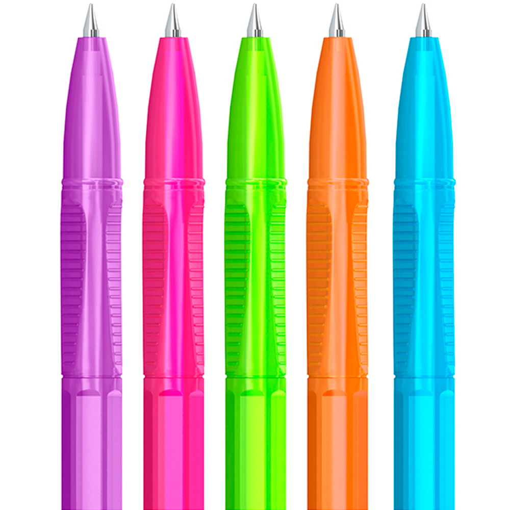 Ручка шарик синий 0,7мм Tribase Neon СВр_70932 Berlingo Ручка шарик синий 0,7мм Tribase Neon СВр_70932 Berlingo
