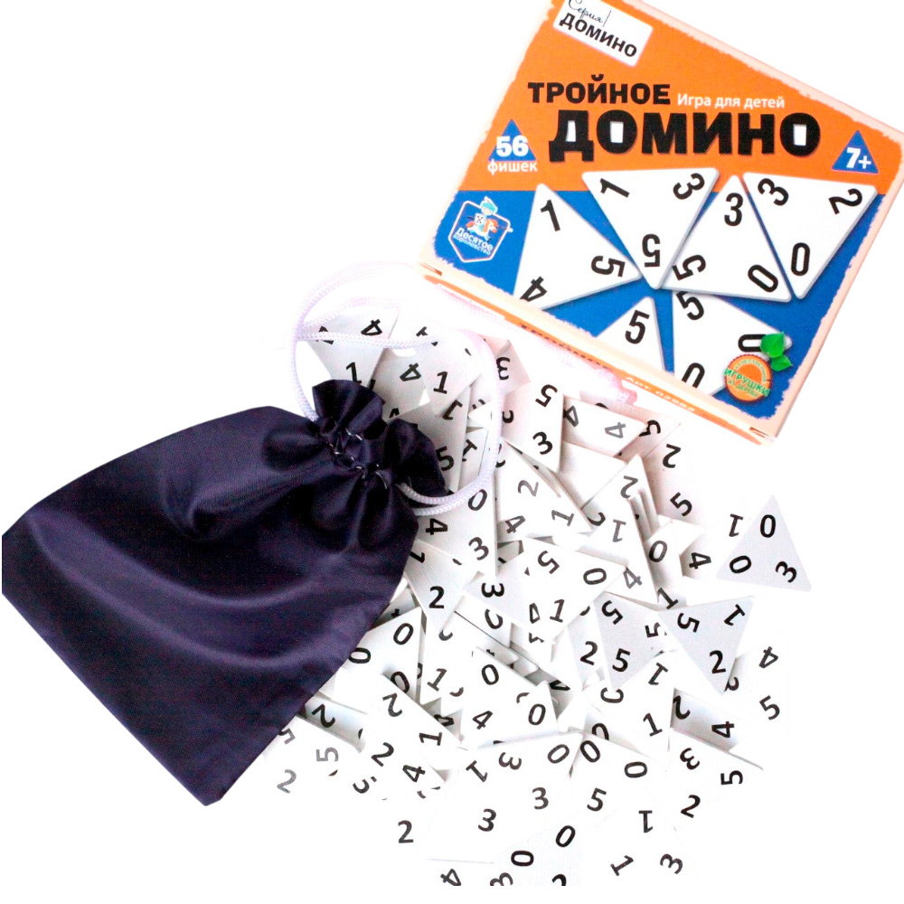 Деревянная игра Тройное Домино 02982 Деревянная игра Тройное Домино 02982