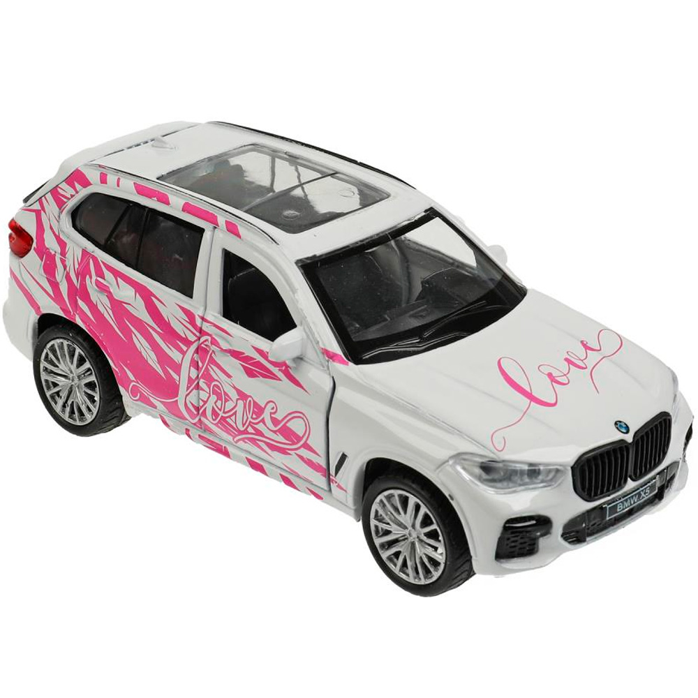 Модель X5-12GRL-WH BMW X5 ДЛЯ ДЕВОЧЕК 12 см белый Технопарк  в коробке