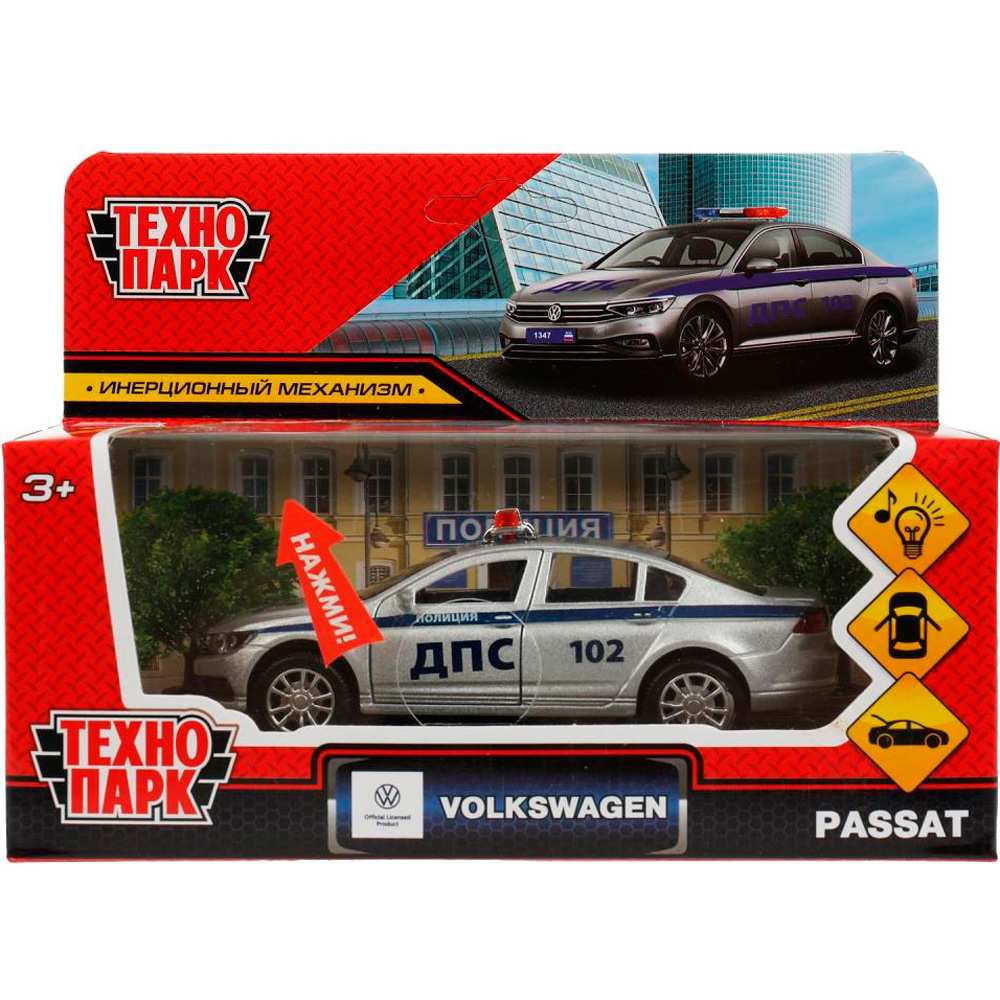 Модель PASSAT-12SLPOL-SR VOLKSWAGEN PASSAT ПОЛИЦИЯ 12 см Технопарк в коробке Модель PASSAT-12SLPOL-SR VOLKSWAGEN PASSAT ПОЛИЦИЯ 12 см Технопарк в коробке