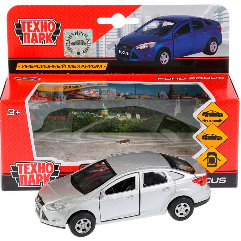 Модель SB-16-45-N(SL)-WB FORD Focus серебристый Технопарк  в коробке