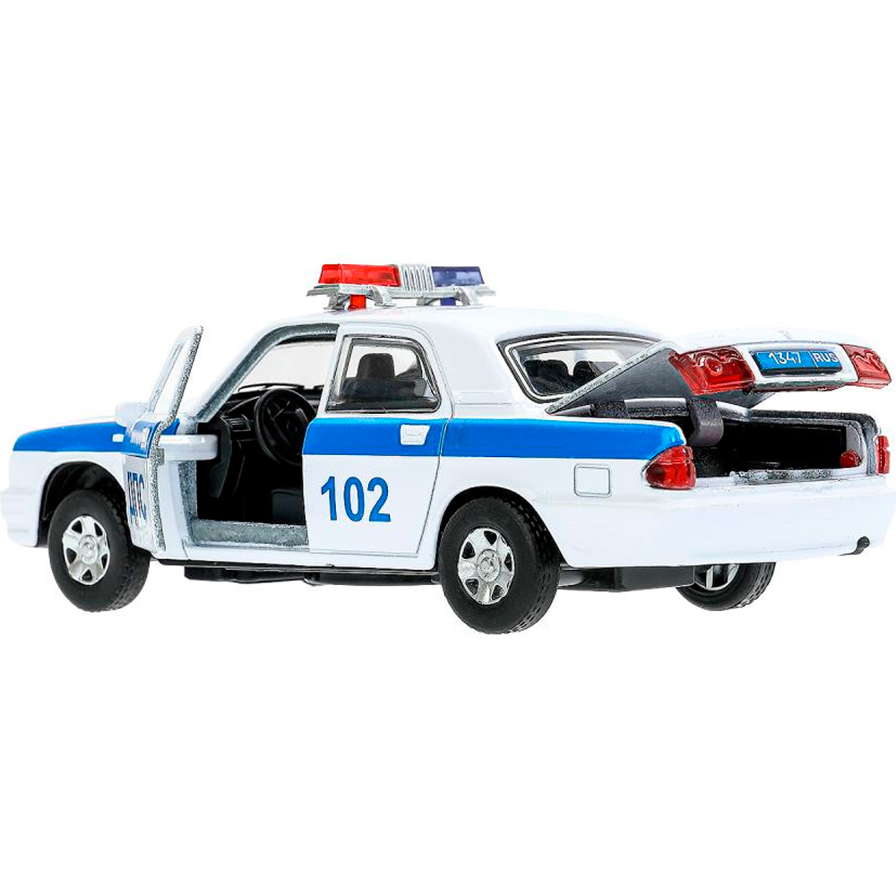 Модель 3110-12SL-WHPOL ГАЗ -31105 Волга полиц 12,3 см Технопарк Модель 3110-12SL-WHPOL ГАЗ -31105 Волга полиц 12,3 см Технопарк