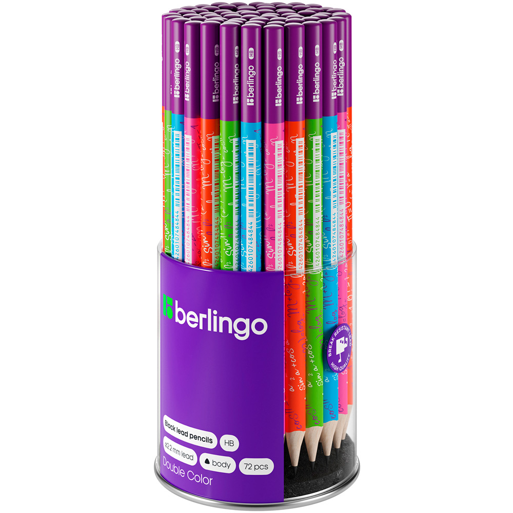 Карандаш ч/гр НВ Double color ВР00840 Berlingo Карандаш ч/гр НВ Double color ВР00840 Berlingo