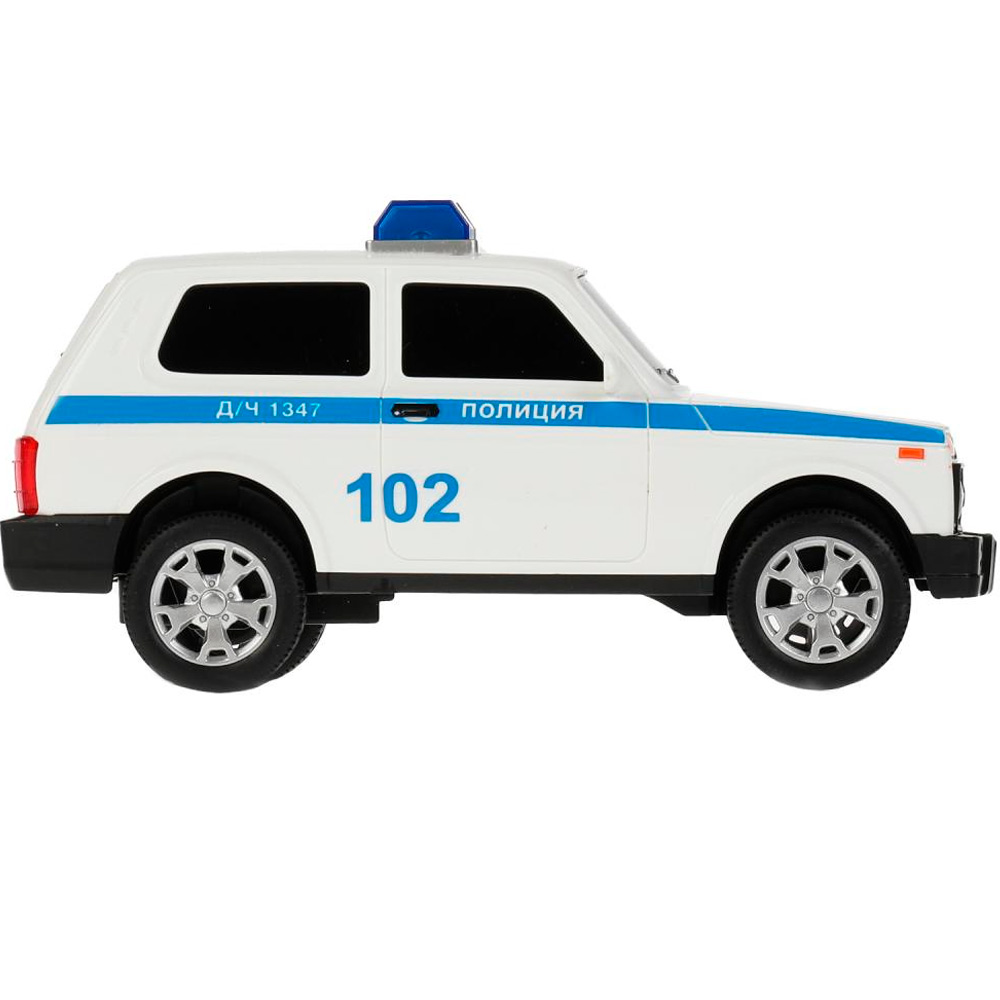 Модель URBANBLACK-20PLPOL-WH LADA 4x4 URBAN ПОЛИЦИЯ 19,5 см,2 кноп, инерц Технопарк в коробке