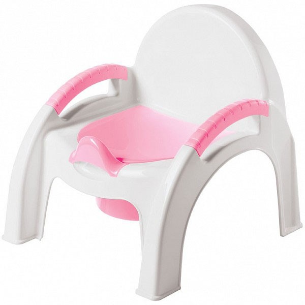 Горшок детский стульчик светло-розовый 431326733.