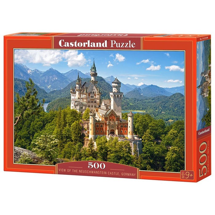 Пазл 500 Вид на замок Нойшванштайн В-53544 Castor Land