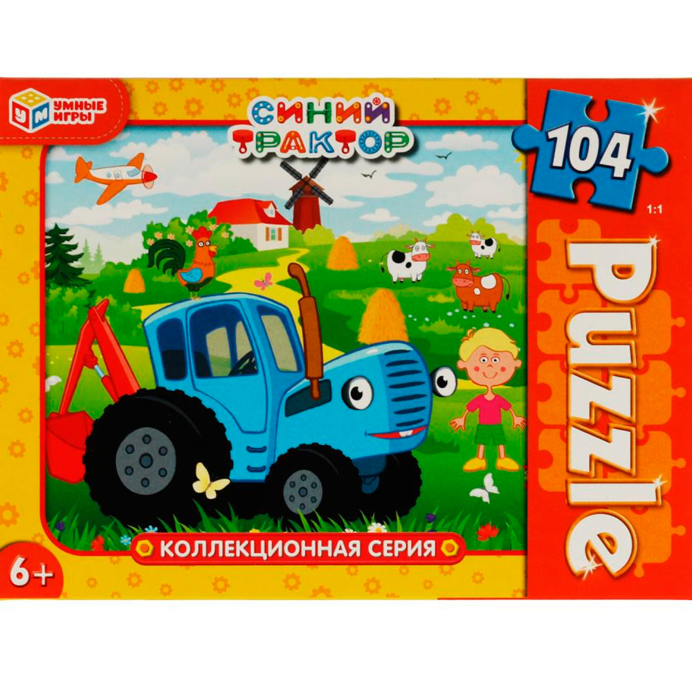 Пазл 104 Коллекционная серия. Синий Трактор 4680107974761 Пазл 104 Коллекционная серия. Синий Трактор 4680107974761