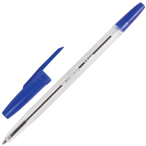 Ручка шарик синий 1мм BRAUBERG Line 141097