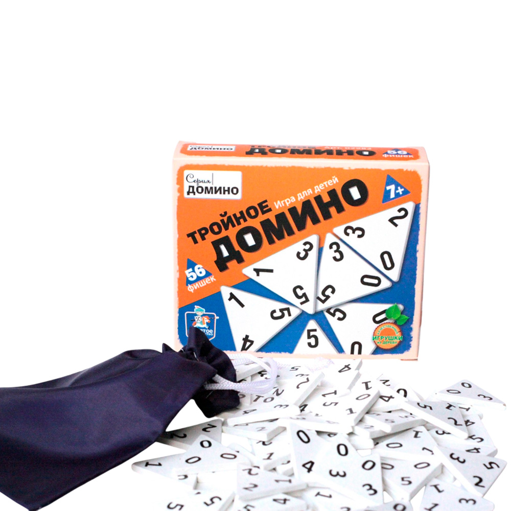 Деревянная игра Тройное Домино 02982 Деревянная игра Тройное Домино 02982