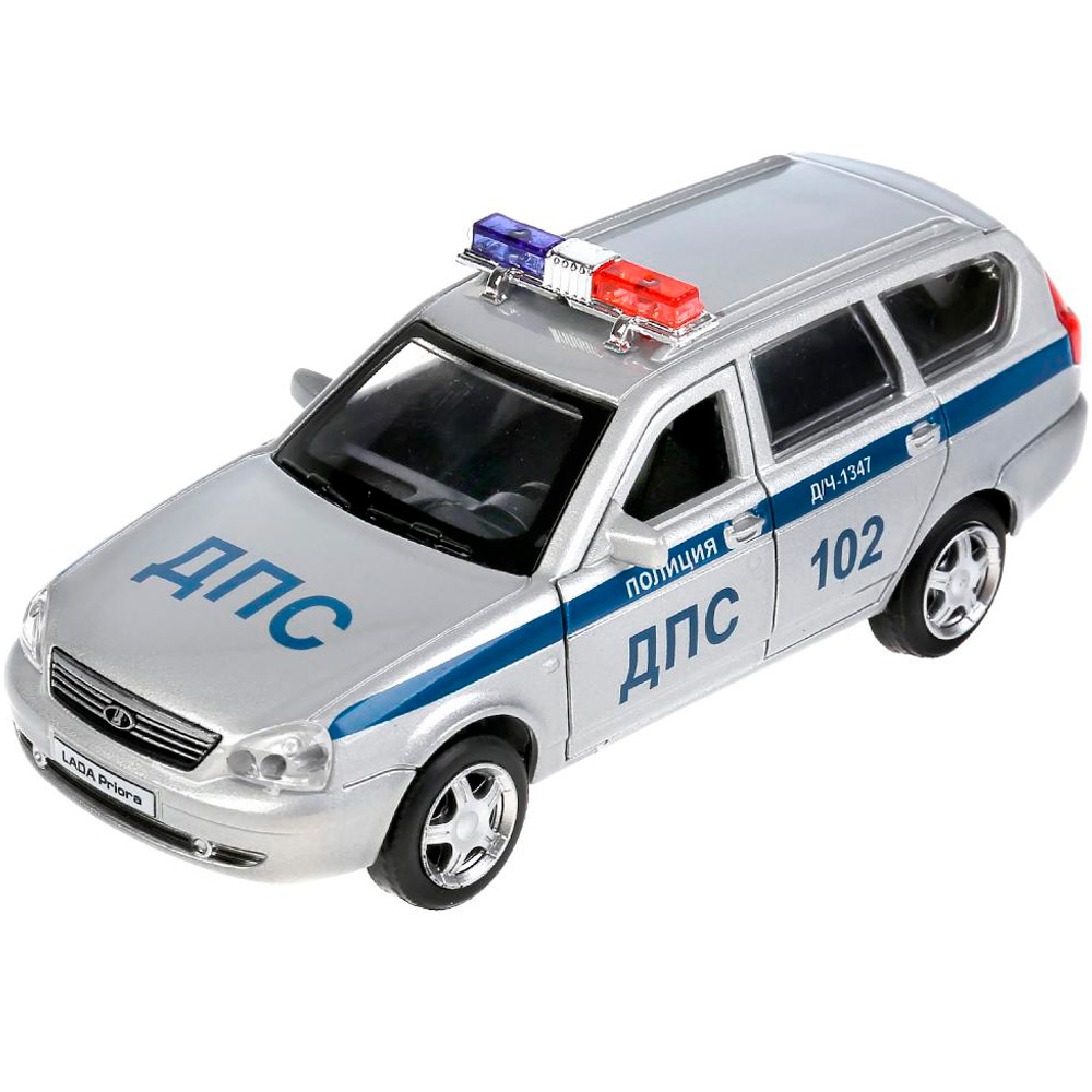Модель PRIORAWAG-12SLPOL-SR LADA PRIORA Полиция серебро Технопарк в коробке Модель PRIORAWAG-12SLPOL-SR LADA PRIORA Полиция серебро Технопарк в коробке
