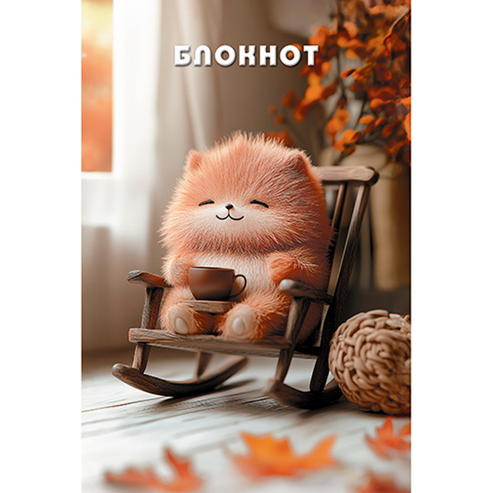 Блокнот 16 л. А6 Довольный пушистик С1059-101