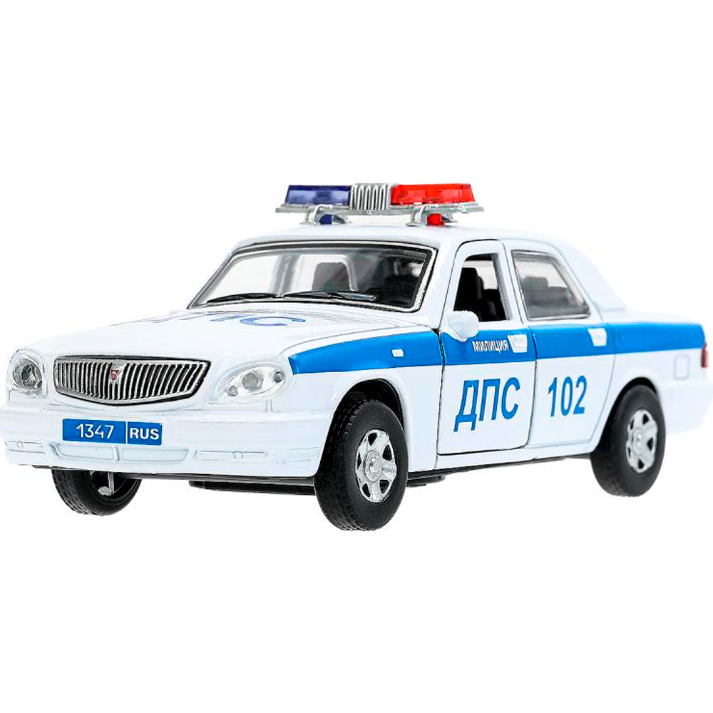 Модель 3110-12SL-WHPOL ГАЗ -31105 Волга полиц 12,3 см Технопарк Модель 3110-12SL-WHPOL ГАЗ -31105 Волга полиц 12,3 см Технопарк