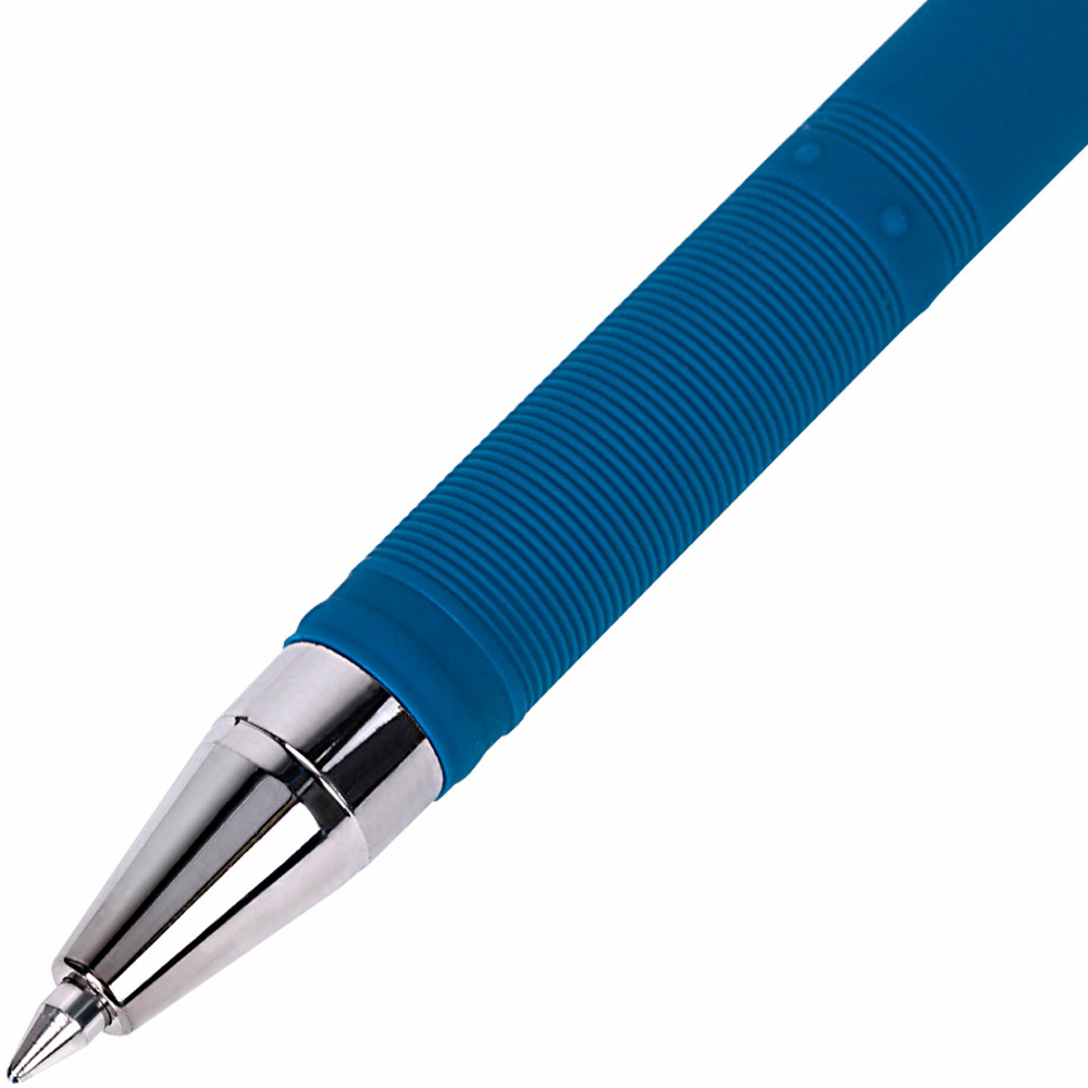 Ручка гелевая синяя Profi-Gel SOFT линия 0,4мм, BRAUBERG 144130