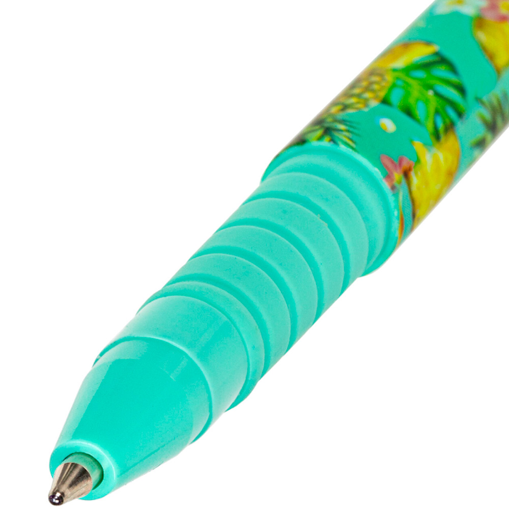 Ручка шариковая синяя SOFT TOUCH GRIP "PINEAPPLE" узел 0,7 мм BRAUBERG 143718